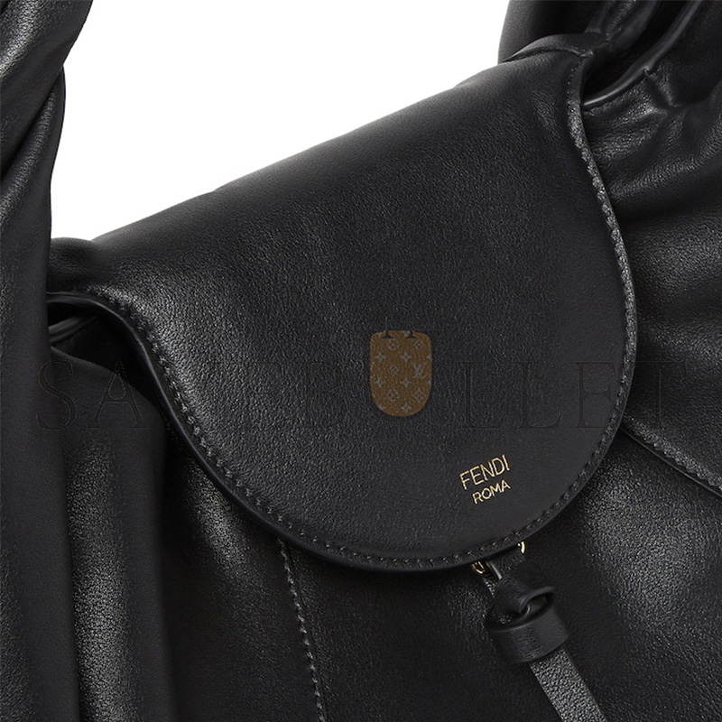 F**di spy black leather bag 8br839ayctf0kur (48*22*20cm)